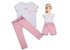 RIBBON BOW TEE & PINK JEANS